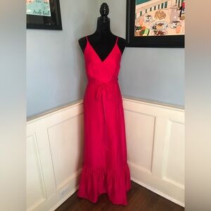 Lace The Label Magenta Wrap Maxi Dress Sz M